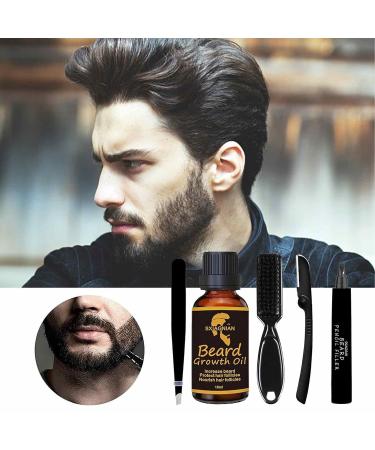 Premium Waterprooft Baardverzorging Pluimset Duurzame Baardverzorging Met Horquilla Topplicator voor Zwarte Baardbedekking | Internationaal Verzendbaar - Buy Online on GoSupps.com