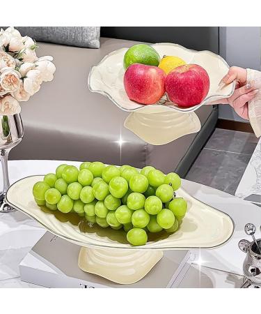 Fruit Snack Tray Luxurious Fruit and Snack Tray - Elegant Home Decor for Living Room | Elegant and High-end Dried Fruit and Candy Dish for Coffee Tables - Buy Online on GoSupps.com