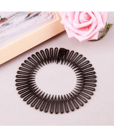 1 Piece Flexible Black Hair Comb & Band - Stretchable Teeth Clip Hair Accessories for Smooth Styling - Buy Online on GoSupps.com