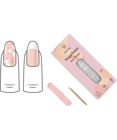 Shop Ain Katy Nagel Film Summer Flower Nail Wraps | 40 Ultra-Thin Self-Adhesive French Nail Foils - Buy Online on GoSupps.com