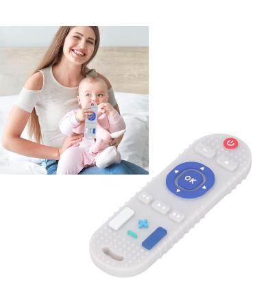 Baby Teething Toy - TV Remote Shaped Silicone Chew Toy for Soothing Relief (Beige) - Buy Online on GoSupps.com