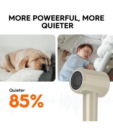 Hair Dryer - Fentgo High Speed Ionic Blow Dryer with Diffuser | 1500W 4 Temps/2 Speeds Fast Drying for Women | Travel-Friendly Olive Green - Buy Online on GoSupps.com