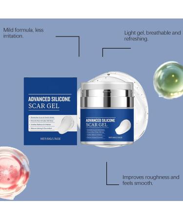 Scar Removal Cream 50g Brightening Fast Healing Gel Skin Scar Removal Cream for Day and Night Daily Facial Care Stretch Marks Wounds Injuries Pimples - Buy Online on GoSupps.com