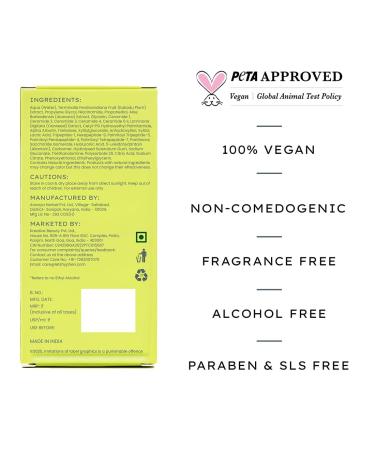 Hyphen Brightening 5% Niacinamide 1% Alpha Arbutin Face Serum | With 25% Kakadu Plum -20X More Vitamin C Serum for Glowing Skin | 56% Glow Actives for Dark Spots & Pigmentation | All Skin Types -30ml - Buy Online on GoSupps.com