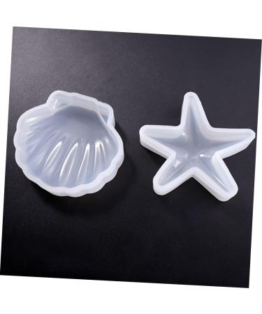 SHINEOFI 6 Pcs Diy Starfish Mold Epoxy Coaster Mold Conch Mold Plate Craft Mold Self Made Craft Supplies Whitex3pcs 8.5x6x2cmx3pcs - Buy Online on GoSupps.com