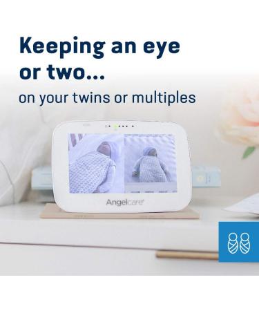 Angelcare AC527 3-in-1 Sensasure Baby Movement Monitor with Video - White - Buy Online on GoSupps.com