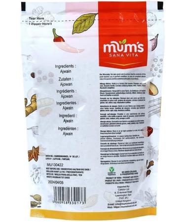 Mum's Premium Ajwain Seeds 150g - High Quality Spice for Cooking and Health Benefits - Buy Online on GoSupps.com