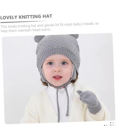 Buy ABOOFAN 3 Sets Children's Hat & Gloves - Warm Windproof Knitting Caps & Beautiful Knitted Gloves for Toddlers - Ideal Winter Accessories for Kids - Buy Online on GoSupps.com