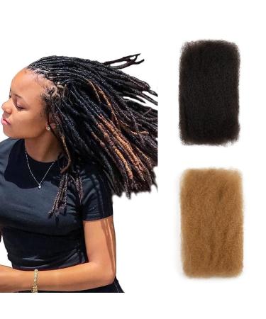 FASHION IDOL Afro Kinkys Bulk Human Hair 10 Inch Honey Blonde for Dreadlock Extensions - 50g Pack - Buy Online on GoSupps.com
