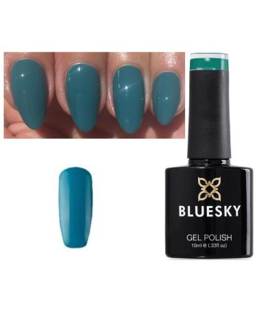 Bluesky Gel Nail Polish GREEN TEAL GREEN COLOR QXG77 UV LED Soak Off 10ml (Requires Drying UNDER UV/LED Lamp)