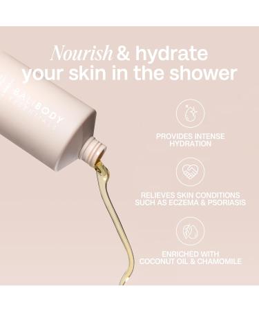 Bali Body Essentials Shower Oil - Vegan In-Shower Body Oil for All Skin Types | Moisturizing Chamomile & Coconut Oil | 250ml Australian Made - Buy Online on GoSupps.com