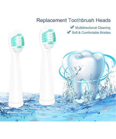 DHMXDC Electric Toothbrush Brush Head x 4 with Hygienic Cap - Compatible with DHMXDC Sonic Toothbrushes - Buy Online on GoSupps.com