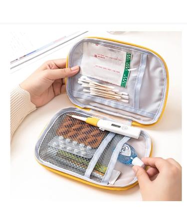 Surakey Mini First Aid Bag - Portable Medication Storage for Travel Sports Camping & Home - Small Yellow Emergency Bag - Buy Online on GoSupps.com