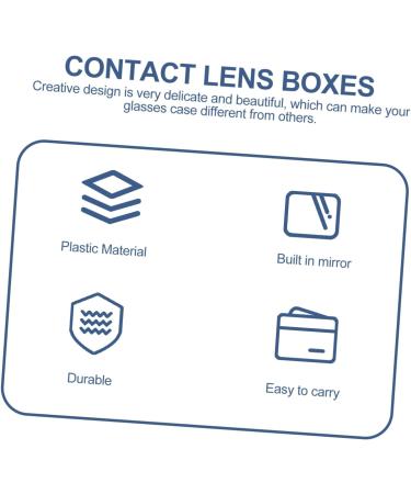 Buy Healvian Cute 4-Box Care Case for Colored Contact Lenses - Travel Lens Container & Eye Lens Tanks - Stylish Caricature Design - Perfect for International Shipping - Buy Online on GoSupps.com