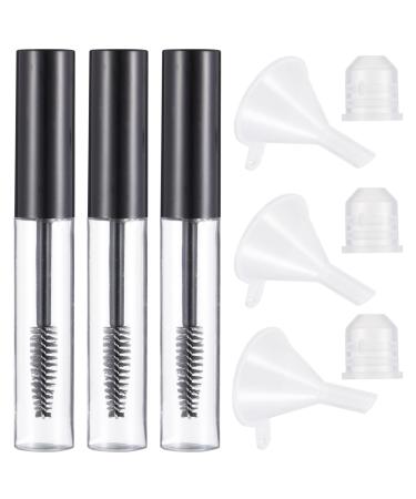 Healvian 1 Set Mascara Tube Funnel Mascara Tubes Snare Drum Strainer Throw off Cosmetic Plastic Black