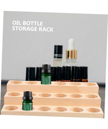 Exceart Essential Oils Storage Box - Wooden Aromatherapy Bottle Holder & Nail Polish Stand - Buy Online on GoSupps.com