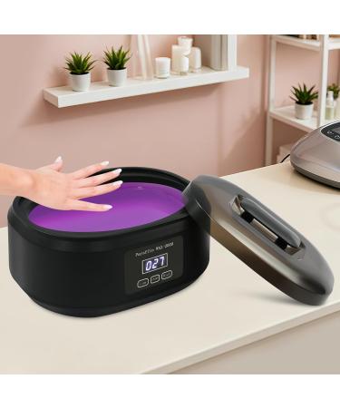 Bain de paraffine pour mains et pieds avec cran tactile LED capacit de 3 4 l chauffage rapide et protection contre la surchauffe pour les mains les soins des pieds et la fabrication de bougies Noir - Buy Online on GoSupps.com