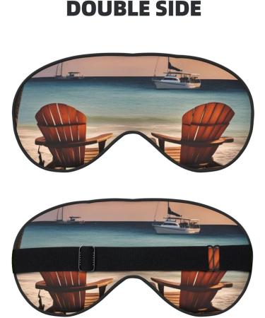 Beach Palm Tree Soft Sleep Eye Mask - Breathable Travel Eye Patch for Relaxation - Buy Online on GoSupps.com