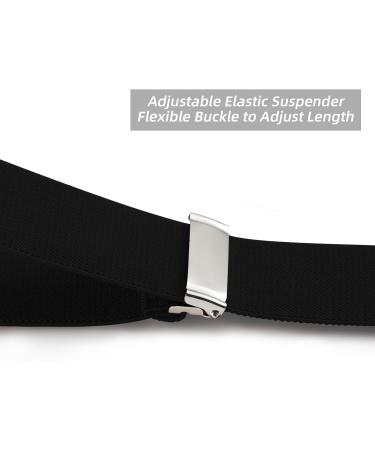 Men's Adjustable Y-Back Braces with 6 Metal Clips - Heavy Duty Elastic Pants Braces - Dresime H se B rs - Buy Online on GoSupps.com