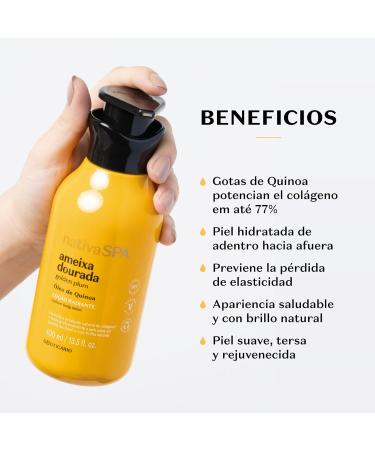O Botic rio Nativa Spa Golden Plum Radiant Body Lotion 400ml - Buy Online on GoSupps.com
