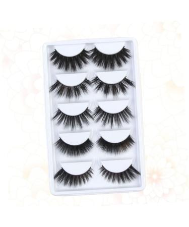 LALAFINA 5 Pair Luxury False Eyelashes 3d Flexible False Lashes Dramatic Eyelashes Reusable Fake Eye Lashes Magnetic Eyelashes False Strip Eyelashes Artificial Beauty Tools - Buy Online on GoSupps.com