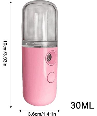 Moisturizing Face Steamer - Pocket Moisturizing Cordless Facial Humidifier Travel Cordless Face Steamer With 30ml Water Tank for Home Bedroom Pink - Buy Online on GoSupps.com