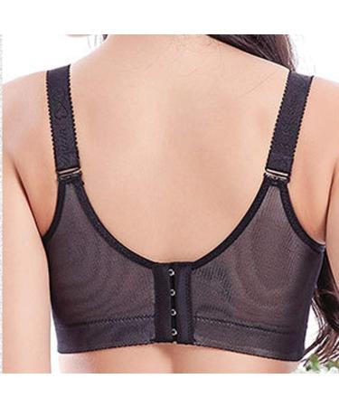 Extra-Elastic Bra Sports Top for Women - Breathable Plus Size Adjustable Bustier (Black 48B) - International Shipping Available - Buy Online on GoSupps.com