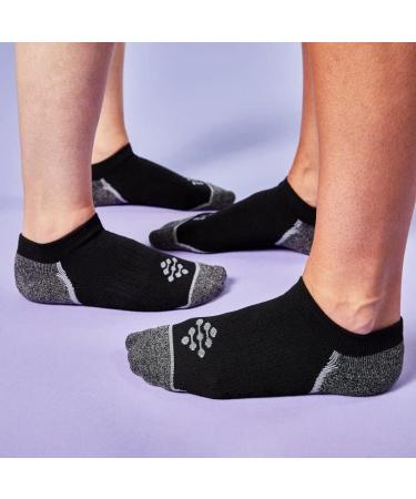 True Energy Women's Infrared Low Cut Socks (3-Pack) - Pain Relief & Circulation Support - Ideal for Nurses - Black S/M - Buy Online on GoSupps.com