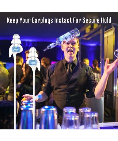 Hearprotek High Fidelity Concert Ear Plugs - Noise Reduction Music Earplugs for Musicians & Events - Blue - Buy Online on GoSupps.com