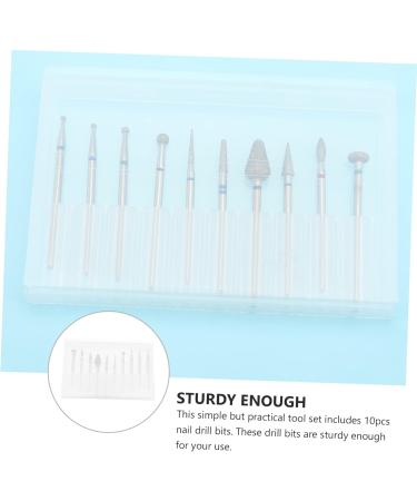 POPETPOP 1 Nail Polish Tool Nail Grinding Head Nail File Head Nail Bit Fine Grit Diamond Nail File Bits Polish Remover Drill Nail Drill Bits Nails Kit Corundum Stainless Steel - Buy Online on GoSupps.com