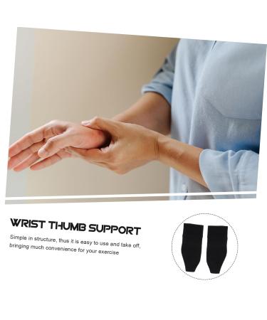 Buy Sports Wrist Support & Thumb Brace - Portable Compression Sleeve for Basketball - Black - Buy Online on GoSupps.com