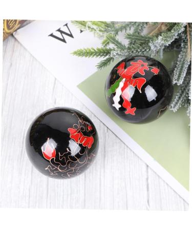 Magiclulu Chinese Massage Balls - 4 Pcs Baoding Balls for Health & Meditation - Fitness & Relaxation in Brocade Box - Buy Online on GoSupps.com