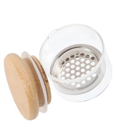 VINTORKY Nail Art Brush Cup Nail Dappen Dish Manicure Nail Dish Acrylic Nail Supplies Nail Dish Cups Nail Cups Nail Dish with Lids Dish for Acrylic Nails Tool Glass Stainless Steel