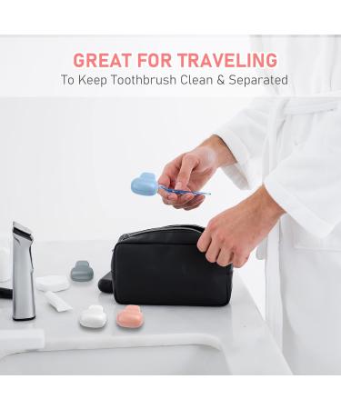 Toothbrush Covers 4-Pack Family Travel Case for Electronic & Manual Toothbrushes - Buy Online on GoSupps.com
