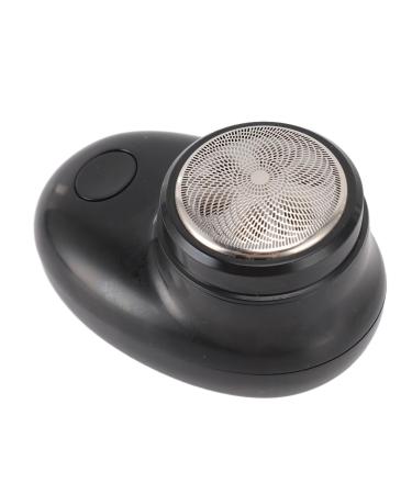 Handheld Beard Trimmer Electric Beard Trimmer Smoothing Cut USB Rechargeable Stainless Steel (Matte Black)