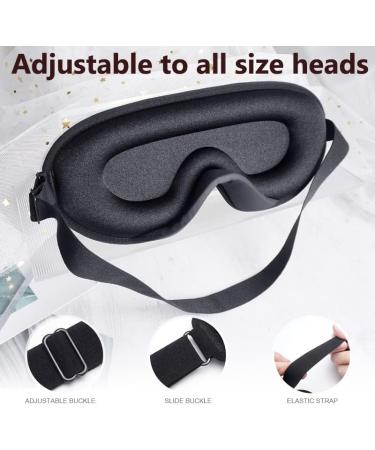 Memory Foam 3D Sleep Mask for Women - 100% Light Blocking Eye Mask for Sleeping Aid - Buy Online on GoSupps.com
