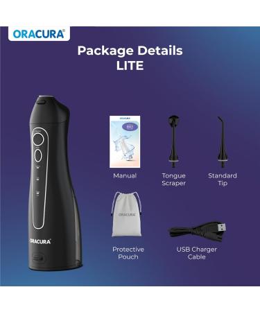 ORACURA Water Dental Flosser - Portable Rechargeable Oral Irrigator | IPX7 Waterproof | 3 Modes & 150ml Tank for Home & Travel | Ideal for Gum & Braces Care - Buy Now - Buy Online on GoSupps.com