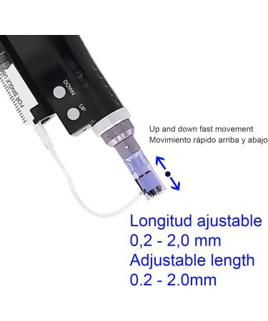 BOWKA Electric Derma Pen Microneedling Pen Wireless Rechargeable Includes 2 Sets Accessories Adjustable from 0.25 mm to 2.0 mm (BB-DMR-PEN) - Buy Online on GoSupps.com
