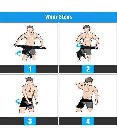 Adjustable Hip Brace & Groin Support Bandage | Breathable Unisex Compression Sleeve for Sciatica & Hamstring Relief - Buy Online on GoSupps.com