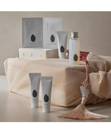 Travel Kit | Essential TSA-Friendly Skincare Set | Exfoliating Cleanser Hydrating Toner Moisturising Cream & 2 Wash Off Masks | Korean Beauty - Buy Online on GoSupps.com