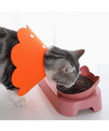 Buy Tecatty Pets Calant Adjustable Anti-Digging Cat Collar | Lightweight Elizabethan Collar for Cats (M Orange) - International Shipping Available - Buy Online on GoSupps.com