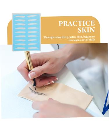 Angoily 8 pairs Eye Makeup Eyebrow Practice Tool Skin Training Brow - Buy Online on GoSupps.com