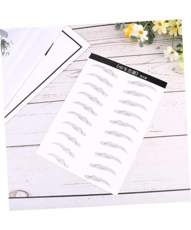 Housoutil Eyebrow Stickers 6 Sheets Pairs Water Transfer Eyebrow Sticker Eyebrow Transfer Simulation Eyebrow Hair 6d Patch - Buy Online on GoSupps.com