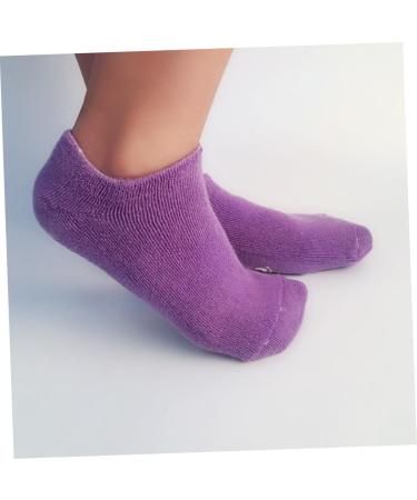 Beaupretty Spa Gel Socks moisturizing Gloves moisturizing Hand Gloves moisturizing Socks high Heel Socks Gel Socks for moisturizing Moisture Socks Non-Slip Purple spa Spa Socks medium - Buy Online on GoSupps.com