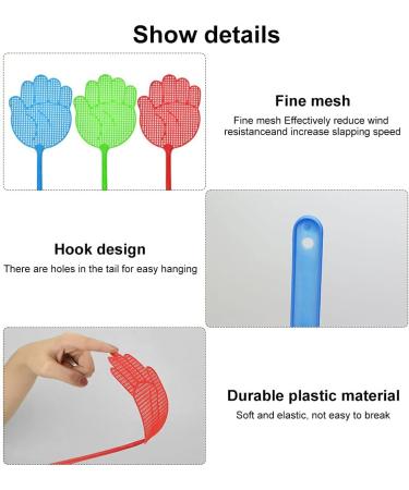 Tancuder 20-Piece Hand Fly Clapper Set - Effective Pest Control for Mosquitoes Flies Spiders & More - Random Colors - International Shipping Available - Buy Online on GoSupps.com