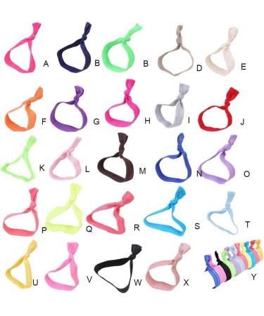 Ailan Hair Ring High Elasticity Stretchy Simple Style Knotted Adjustable Ponytail Holder Colorful Scrunchies Accessories Dark Pink - Buy Online on GoSupps.com