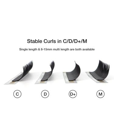 Lashview 0.20 D Bend 12mm Eyelash Extensions - Dense Natural Look Semi-Permanent - Shop Internationally! - Buy Online on GoSupps.com