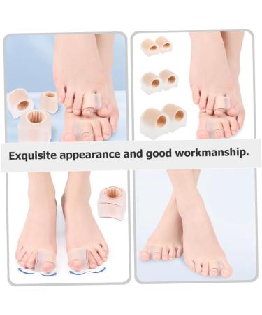 Lurrose 2 Pairs Silicone Gel Toe Spacers & Bunion Protector Sleeves - Multipurpose Fiber Tool for Men, Small Toes Separators - 2.7x2.2cm - Buy Online on GoSupps.com