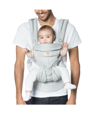 Ergobaby Omni 360 Cool Air Mesh Baby Carrier - Newborn to Toddler 4 Positions Pearl Gray - Ergonomic & Comfortable Carrier - Buy Online on GoSupps.com