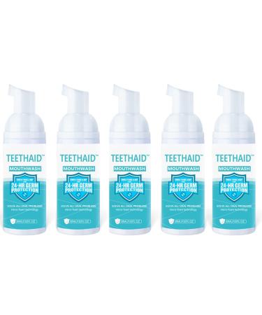 Teethaid Blanchissant Dentifrice Teethaid Mouthwash Teeth Aid Mouthwash Toothpaste Whitening Nature Peppermint Teeth Whitening Foam Toothpaste la pr vention et la gu rison des caries (5PCS)